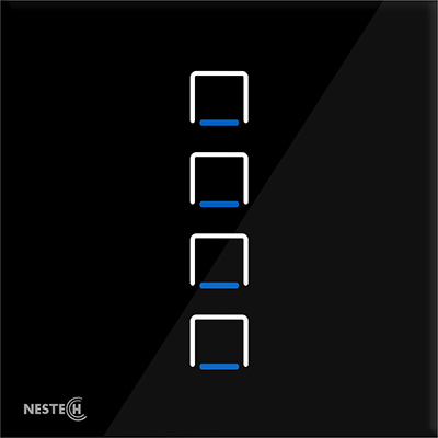 کلید لمسی روشنایی چهار پل نستک